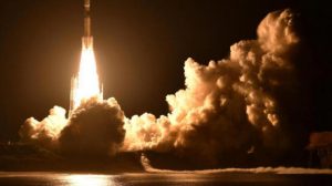 rocket carrying a HII Transport vehicle takes off from the Tanegashima Space Center reuters