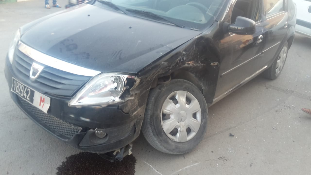 جرسيف:بعد حادث سير داخل المدينة،قائدة الملحقة اﻻولى تنقل الى المستشفى. 1 IMG 20181013 WA0007