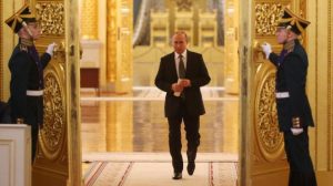 Vladimir Putin in Grand Kremlin Palace 7102018