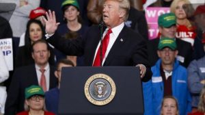 Trump Holds Rally In Indianapolis Ahead Of The Midterm Elections afp