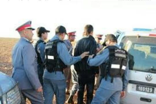 الدرك الملكي بمراكش يعتقل "المحروق" على سفح الجبل.. 1 IMG 20190103 WA0004