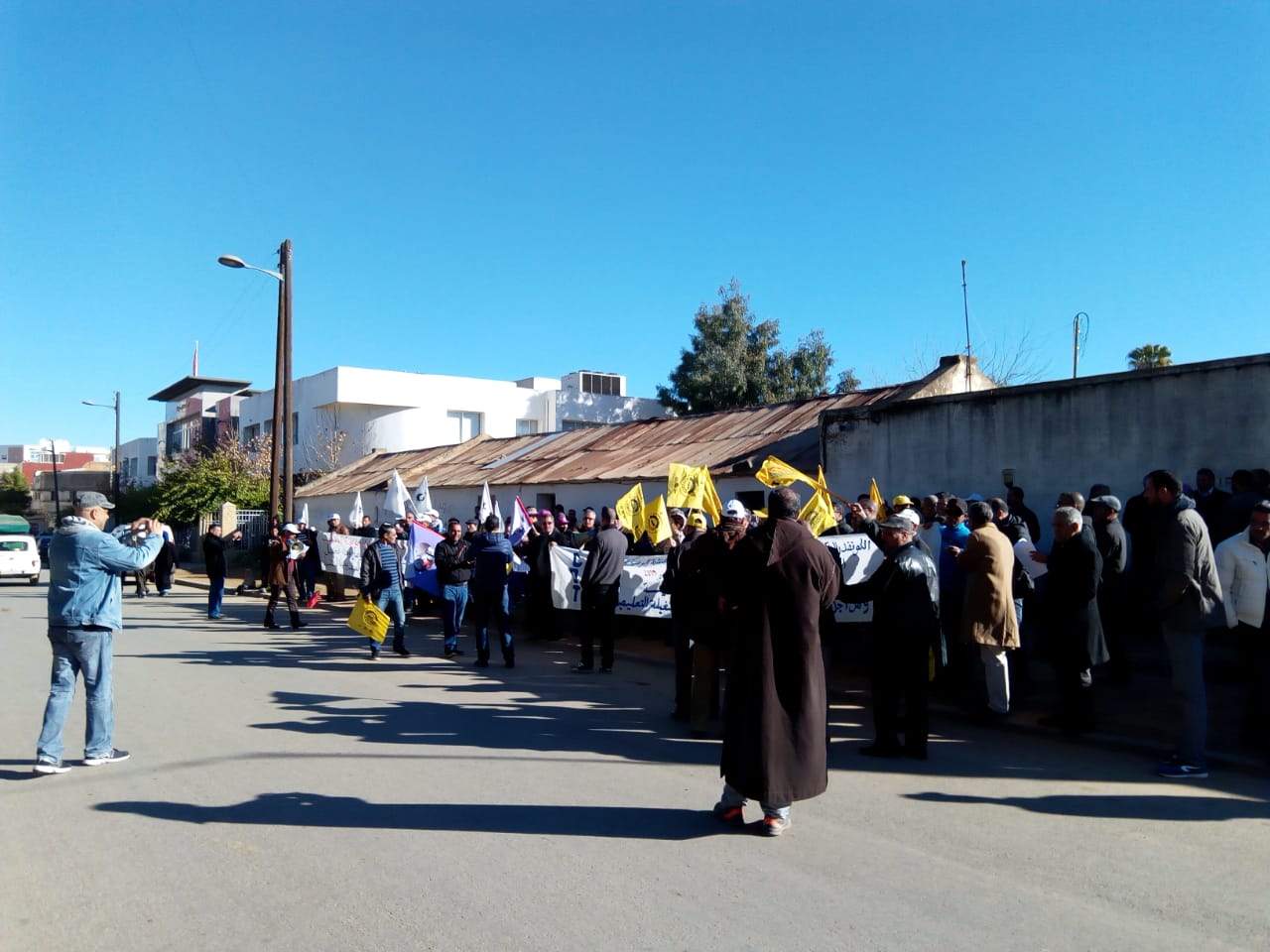 الشغيلية التعليمية بالخميسات كما بباقي المدن المغربية تضرب اليوم الخميس 1 IMG 20190103 WA0126