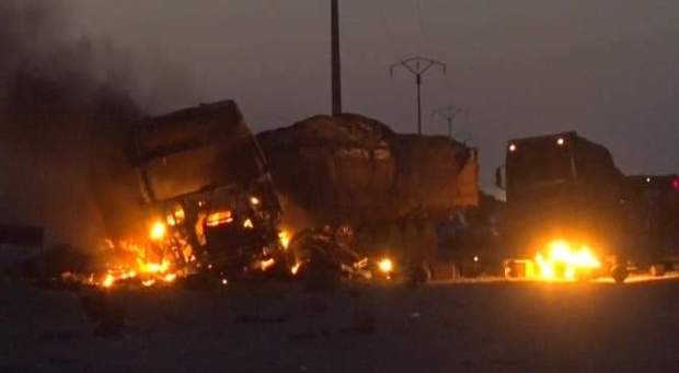 عاجل: إحتراق شاحنة محملة بالغاز بإقليم أزمور 1 FB IMG 1544743711637