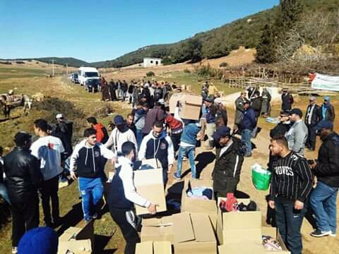 في قرية جبلية نائية مجموعة"هيروشيما نجمة" الفايسبوكية تقود حملة دفء شتوية. 1 IMG 20190205 WA0009