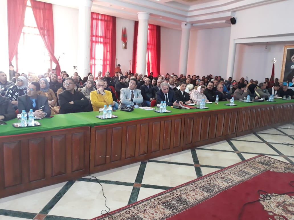 يوم دراسي بعمالة خريبكة حول دور المجتمع المدني في تحسين مؤشرات التنمية البشرية الوطنية 1 IMG 20190207 WA0018