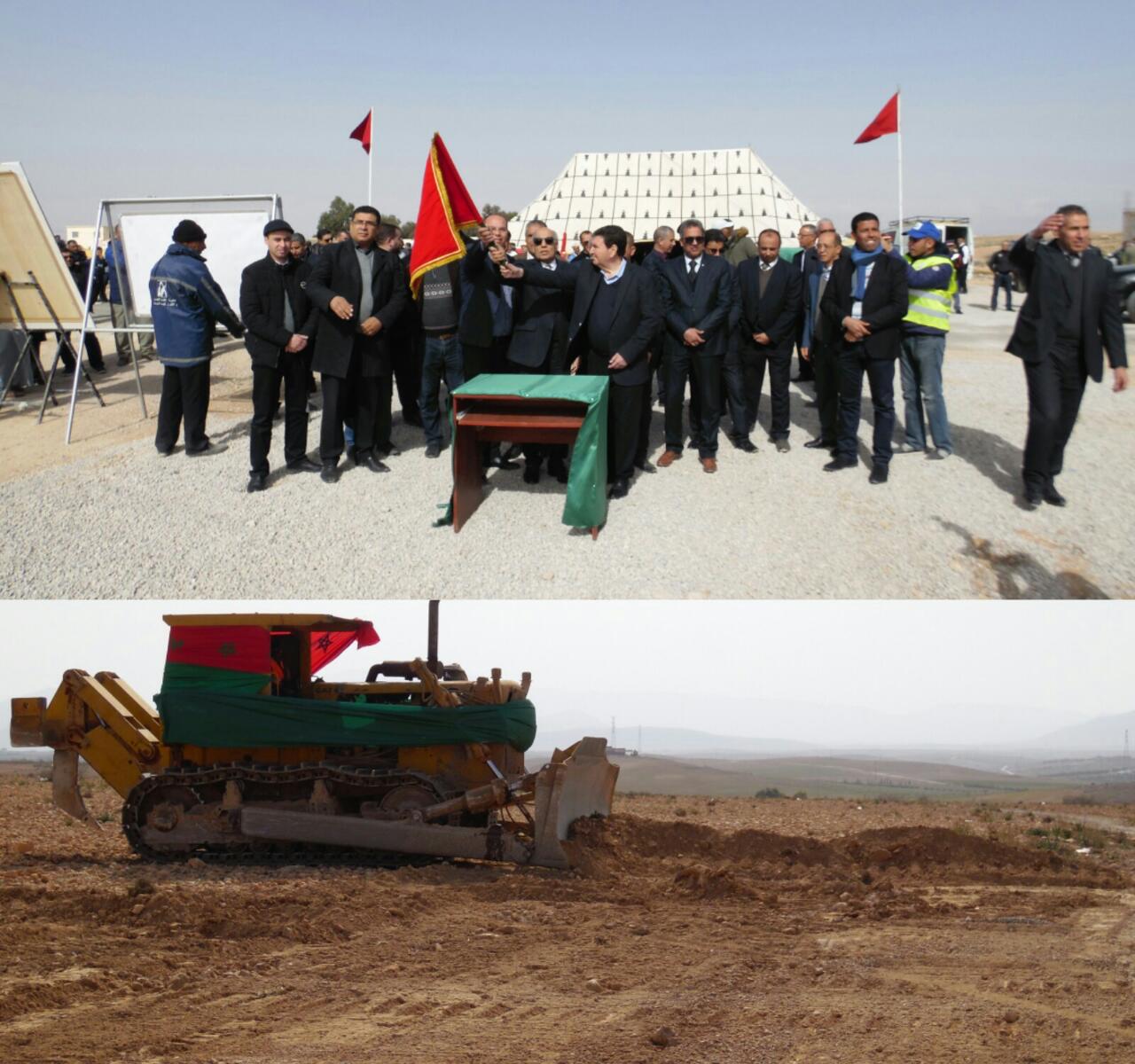 عامل اقليم تاوريرت يعطي انطلاق اشغال الطريق الرابط بين مستكمار وحاسي سدرة 1 IMG 20190221 WA0045