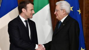 Macron and Mattarella afp