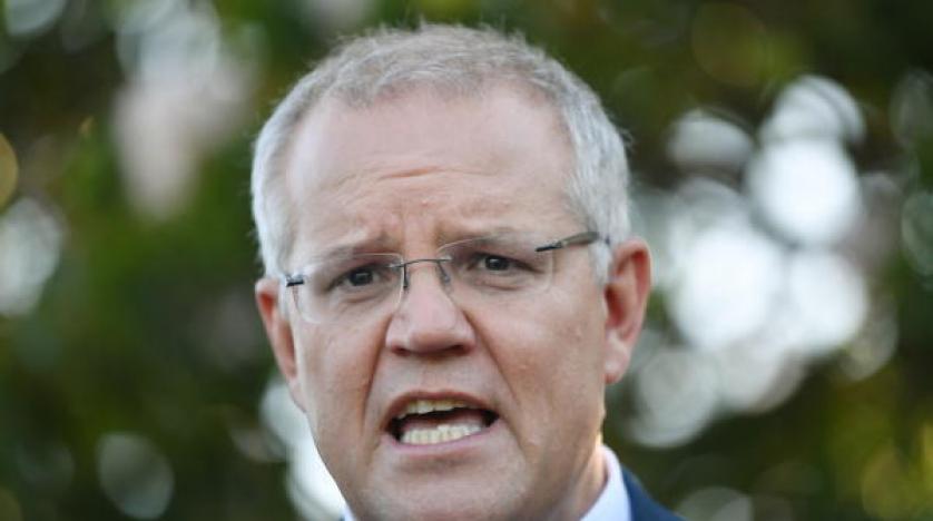 Australian Prime Minister Scott Morrison in Adelaide epa