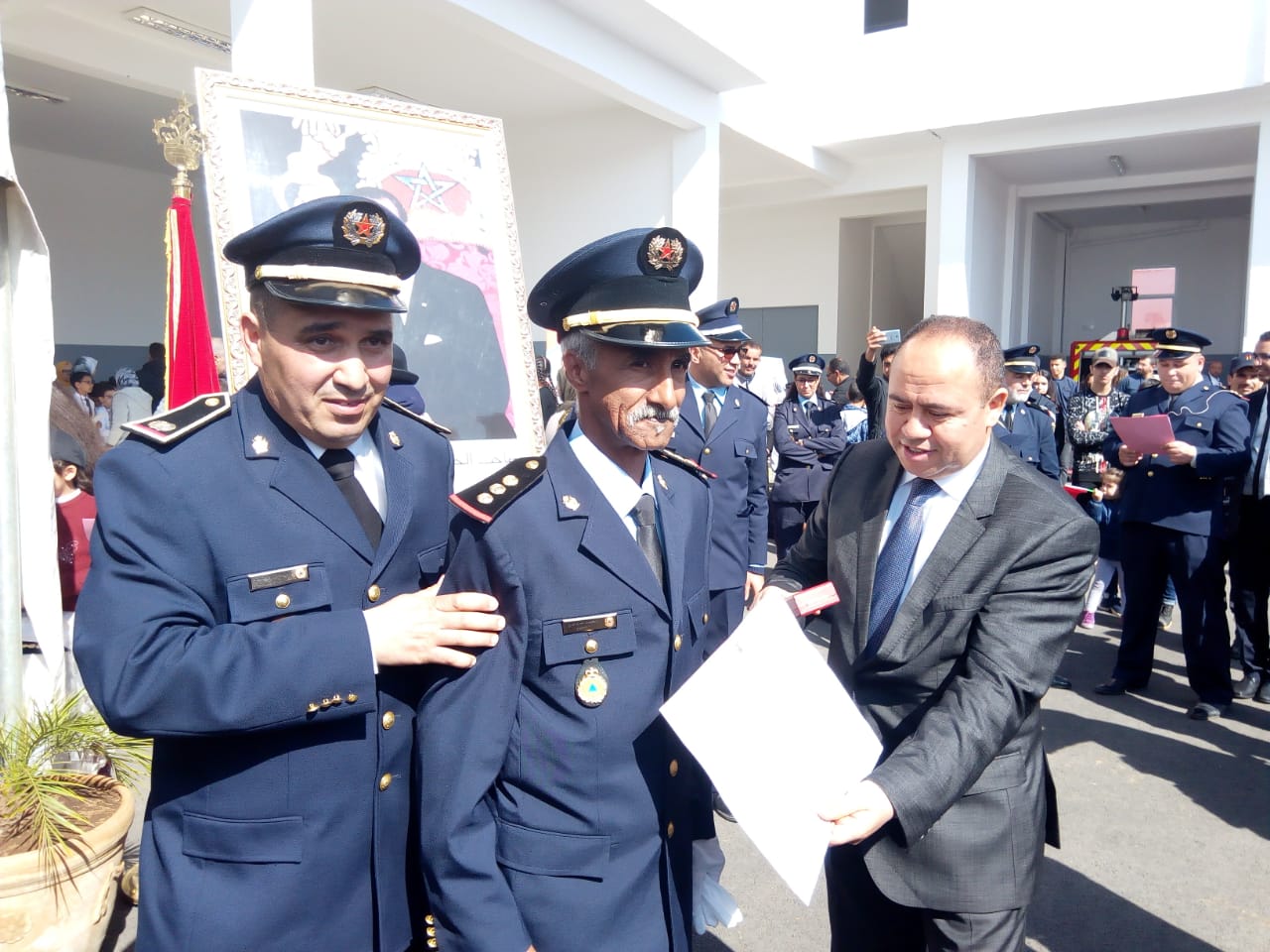 عامل اقليم الخميسات يحتفل بمعية القيادة الاقليمية باليوم العالمي للوقاية المدنية 1 IMG 20190301 WA0050