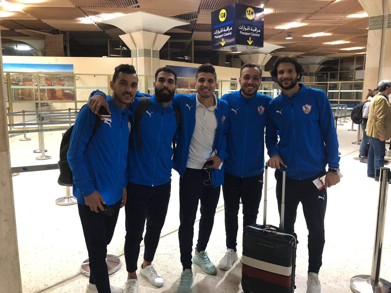 بعثة النادي الزمالك تصل إلى المغرب لمواجهة حسنية أكادير بـ الكونفيدرالية 1 IMG 20190405 WA0023