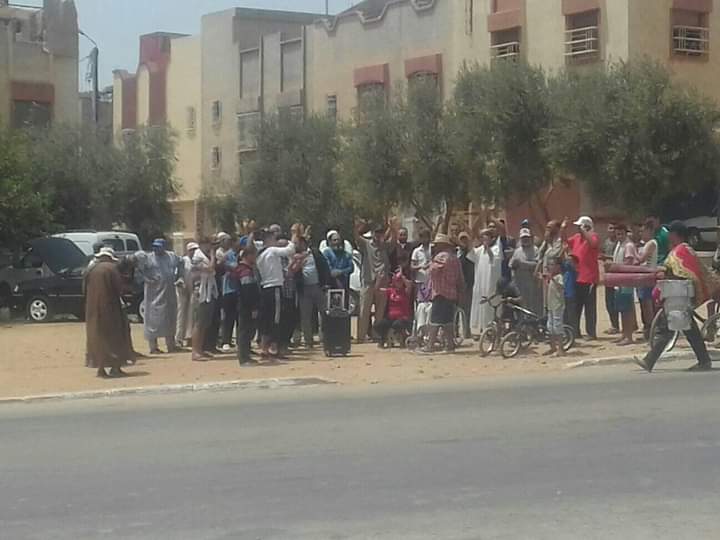 التهميش يخرج ساكنة الخميسات للاحتجاج 1 FB IMG 1562422671075