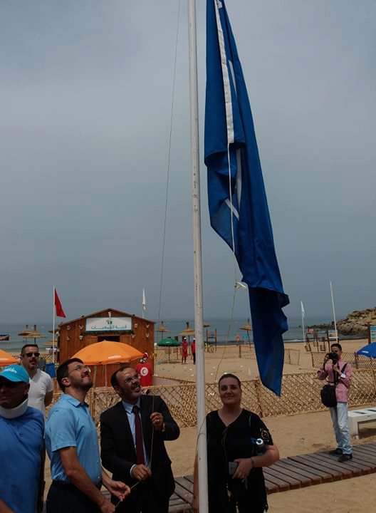 حصول شاطئ اباقاسم بمنطقة اشفار بطنجة على اللواء الازرق للسنة السابعة على التوالي 1 received 1319776748188174