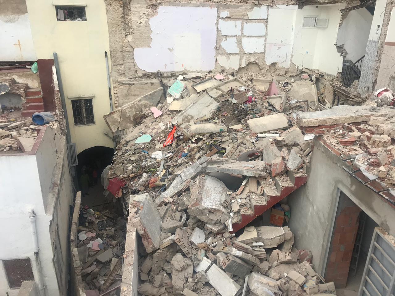 انهيار منزل بالمدينة القديمة لطنجة يخلف مصرع احد الأفراد 1 IMG 20191104 WA0052