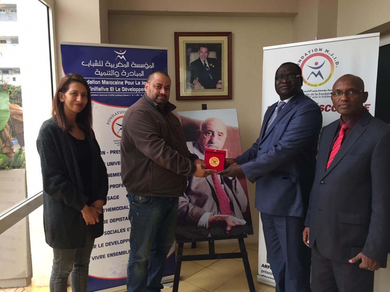 في إطار التوجيهات السامية لصاحب الجلالة الملك محمد السادس نصره الله " مؤسسة مجيد " تستقبل القنصل العام لدولة السنغال بالمغرب 1 IMG 20191105 WA0034 1