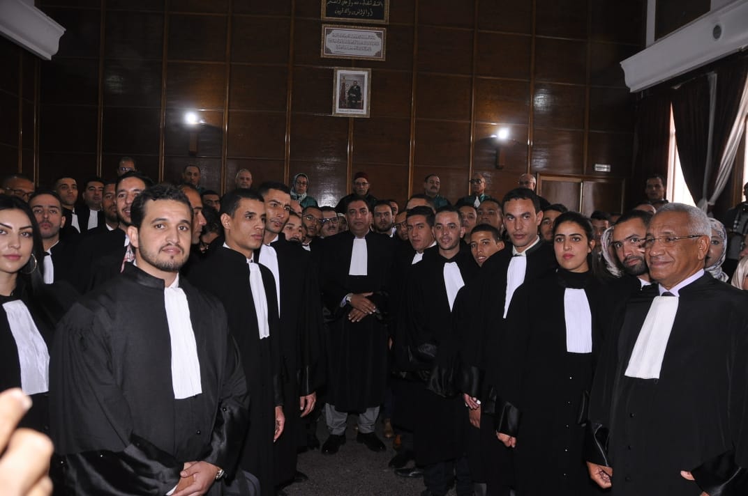 كلمة السيد نقيب المحامين بهيئة مراكش بمناسبة أداء القسم للمحامون الجدد 1 IMG 20191227 WA0042
