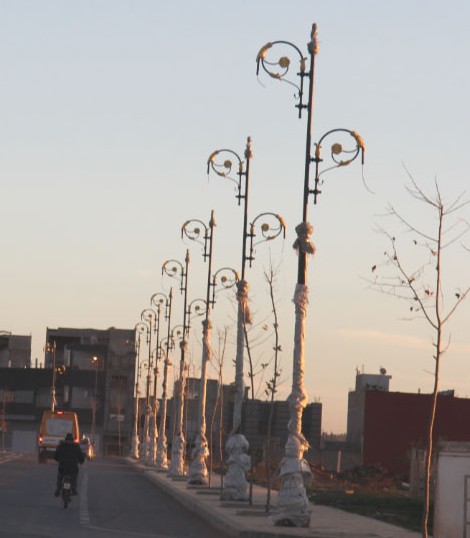 تركيب الإنارة العمومية على مستوى شارع محمد الخامس بالطريق المدارية الرابطة بين مدخل الطريق السيار ومدارة المستشفى. 1 madaria32