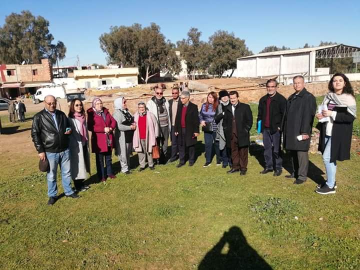 الخميسات :زيارة وفد عن جهة الرباط لمعاينة مشروع المدرسة الجماعاتية الساقية الحمراء بآيت إيكو 1 FB IMG 1579101884910