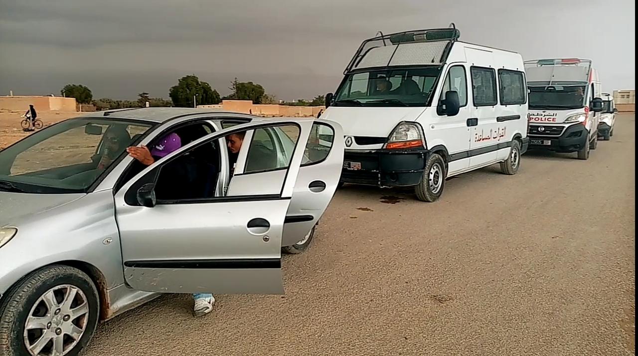 السلطات بجرسيف توقف ستة أشخاص كانوا متجهين مشيا على الأقدام من الناظور إلى مولاي يعقوب 1 IMG 20200402 WA0105