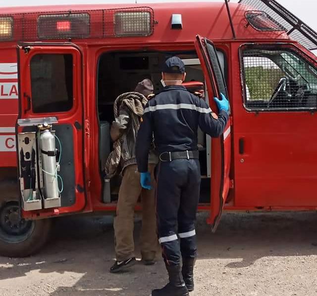 الدرک الملكي يضبط شخصين وصلوا جرسيف مشيا علی الأقدام، واخر علی دراجة هواٸية٠ 1 IMG 20200406 WA0125