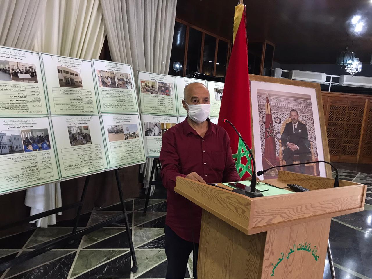 مقاطعة الحي الحسني تنخرط في المجهود الوطني للتخفيف من أضرار آثار جائحة كورونا 1 IMG 20200520 WA0008