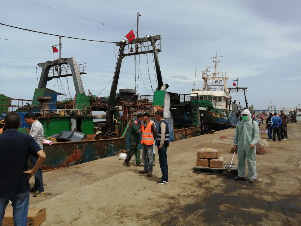 طانطان : شركة اومنيوم للصيد البحري تسوي وضعية مياوميها المضربين . 1 IMG 20200521 WA0249