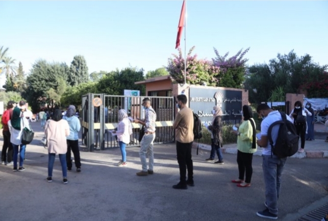 إنطلاق الإمتحانات الجامعية بمدينة مراكش. 2 IMG 20200909 WA0065