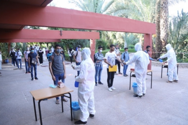 إنطلاق الإمتحانات الجامعية بمدينة مراكش. 1 IMG 20200909 WA0066