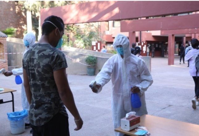 إنطلاق الإمتحانات الجامعية بمدينة مراكش. 3 IMG 20200909 WA0067
