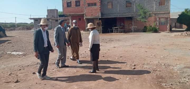 المشاريع التنموية بجماعة تسلطانت تحت مجهر الرئيس و مدير العمران لجهة مراكش آسفي 1 IMG 20201109 WA0115