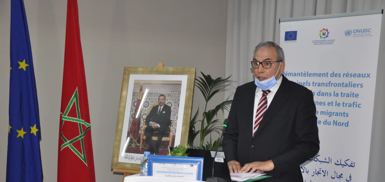 الأستاذ بوشعيب الرئيس الأول لمحكمة الاستئناف بطنجة، بيرز دور القضاء في محاربة جريمة الاتجار في البشر. 1 IMG 20201201 WA0035