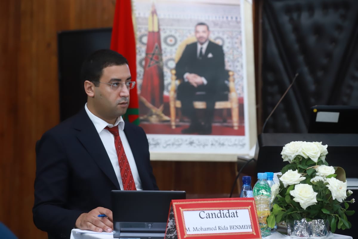 الاستاذ محمد رضى بنمهدي نائب وكيل الملك بمراكش يحصل على الدكتوراه في بميزة مشرف جدا . 1 IMG 20210626 WA0180