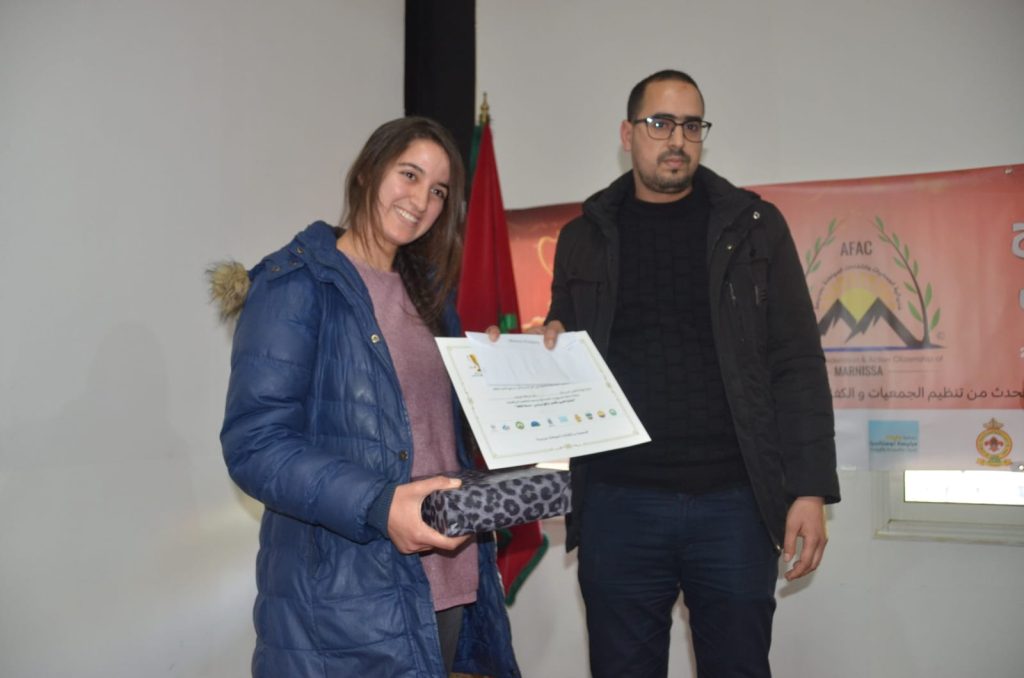 نجيم خبشة و أميمة بنزينب يتوجان في مسابقة عيني على مرنيسة في نسختها الثانية. 7 IMG 20220327 WA0005