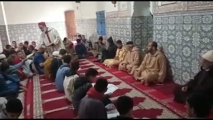 إحياء ذكرى وفاة المغفور له الملك محمد الخامس بمدرسة سيدي علي امعاشو لتعليم العتيق بالجماعة الترابية أحد الدرا إقليم الصويرة. 4 IMG 20220417 WA0041