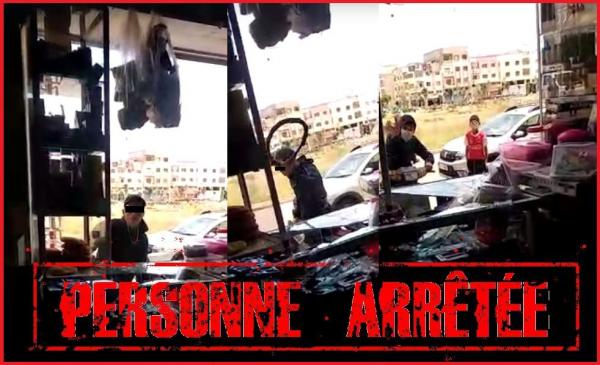 توقيف الشخص الذي ظهر في فيديو يخرب واجهة محل للبقالة ويهدد صاحبه بالسلاح الأبيض 1 IMG 20220512 WA0001 1652351643