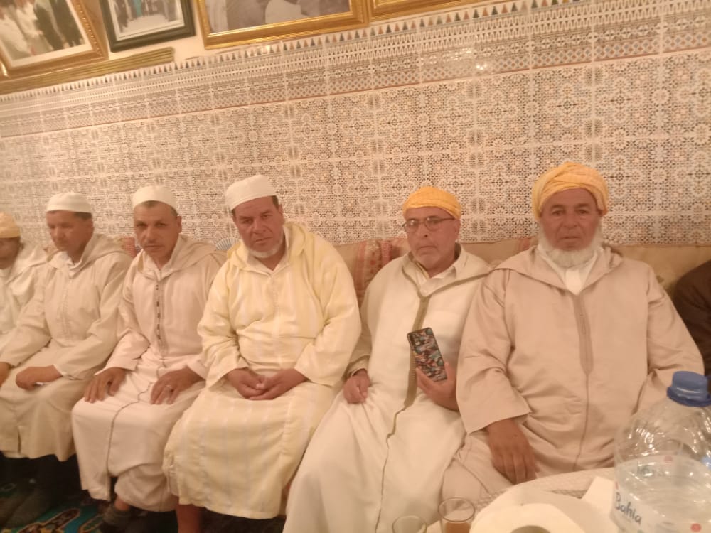 دار الضيافة تشهد احتفال خاص قبل خروج الخيمة صباح غدا الثلاثاء في اتجاه مساره المشهور بالدور بزاوية النقيب زوايا رجراجة سيدي محمد إبن احميدة بإقليم الصويرة. 2 IMG 20220523 WA0079