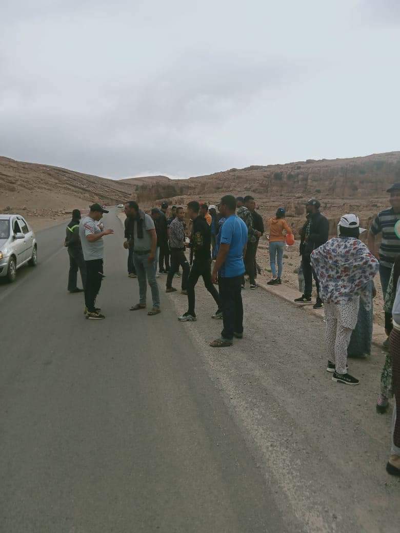 أزمة العطش تخرج سكان جماعة انجيل للإحتجاج على مسؤولي إقليم بولمان. 1 IMG 20220719 WA0034