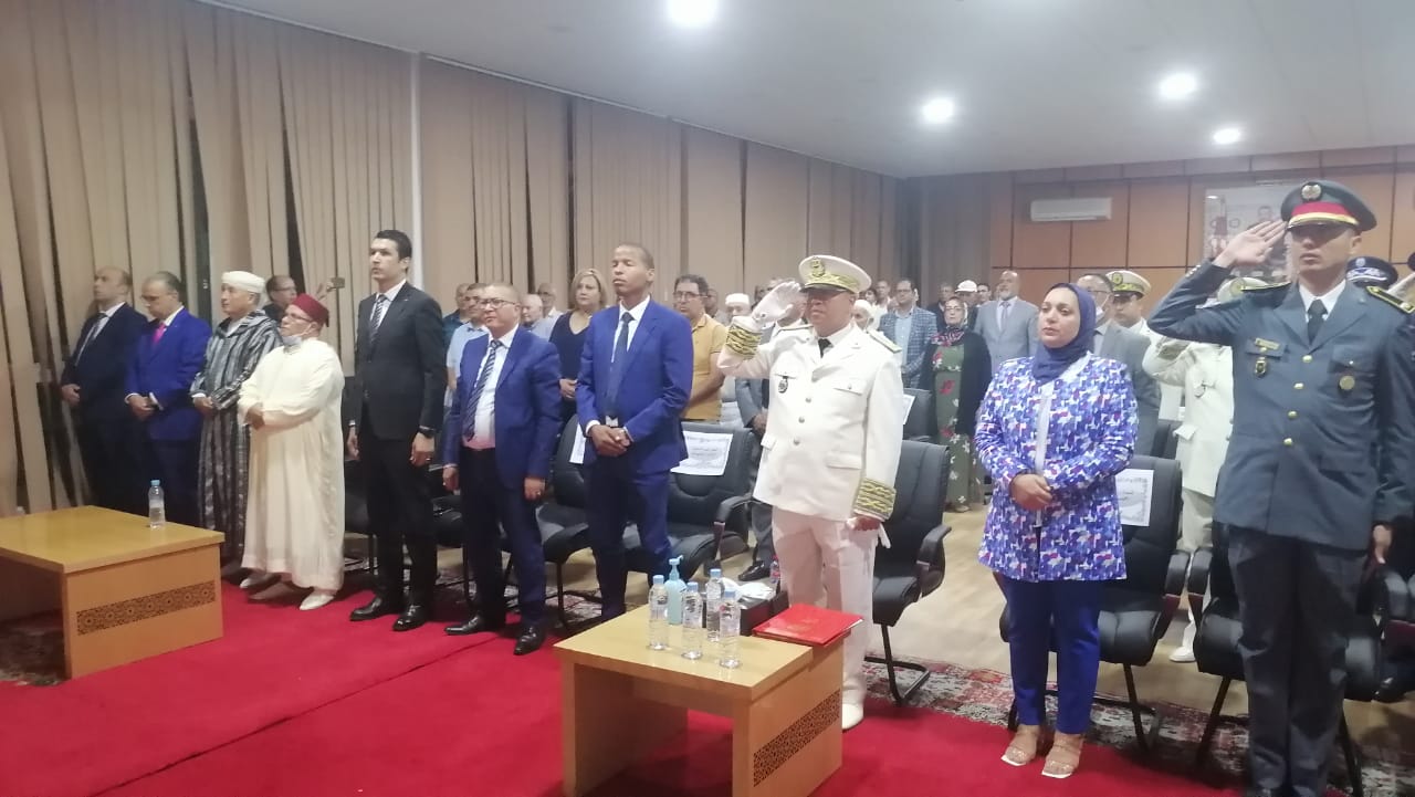 الخميسات..عامل الاقليم يترأس مراسيم الإنصات للخطابي الملكي السامي بمناسبة الذكرى 69 لثورة الملك والشعب 10 IMG 20220821 WA0008