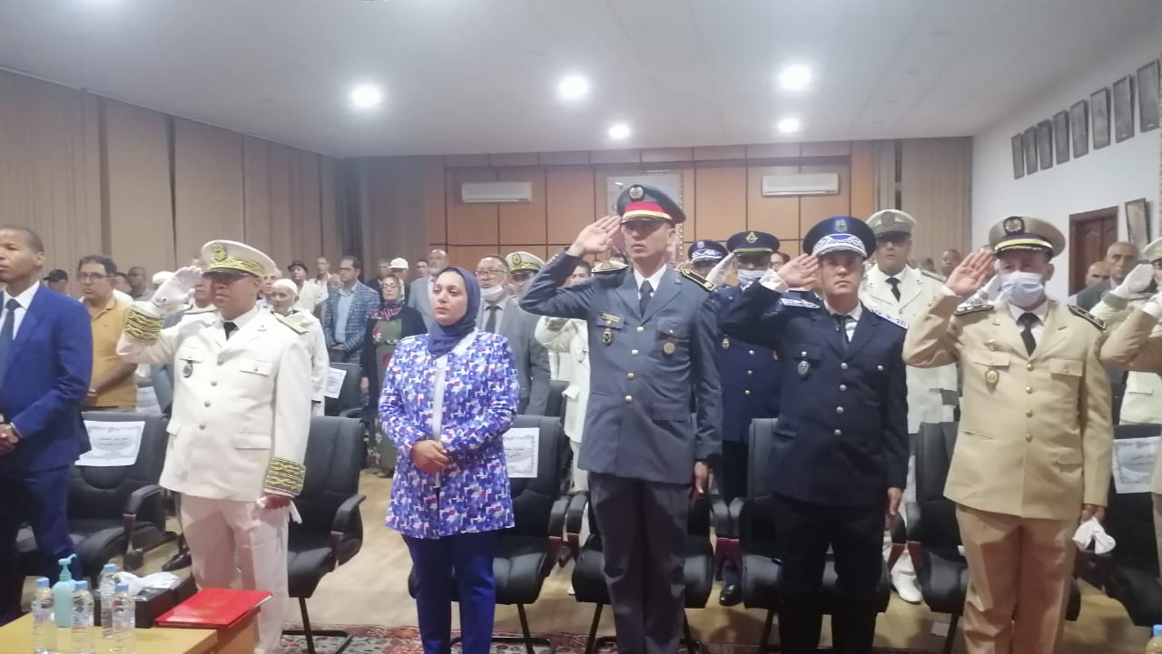 الخميسات..عامل الاقليم يترأس مراسيم الإنصات للخطابي الملكي السامي بمناسبة الذكرى 69 لثورة الملك والشعب 6 IMG 20220821 WA0029