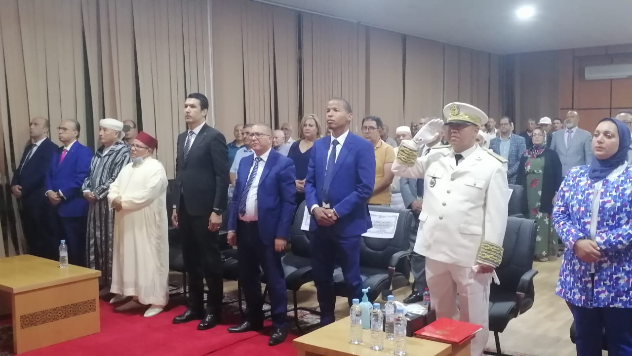 الخميسات..عامل الاقليم يترأس مراسيم الإنصات للخطابي الملكي السامي بمناسبة الذكرى 69 لثورة الملك والشعب 2 IMG 20220821 WA0033