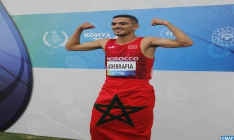 WEB Jeux de la solidarite islamique Abderrafia Bouassel a decroche la medaille dor du 3000 m steeple