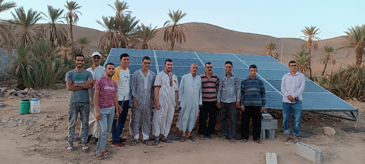 تركيب ألواح الطاقة الشمسية للري من أجل انقاد واحة النخيل بدوار زاوية أوزدين باقليم زاكورة. 1 IMG 20220911 WA0046