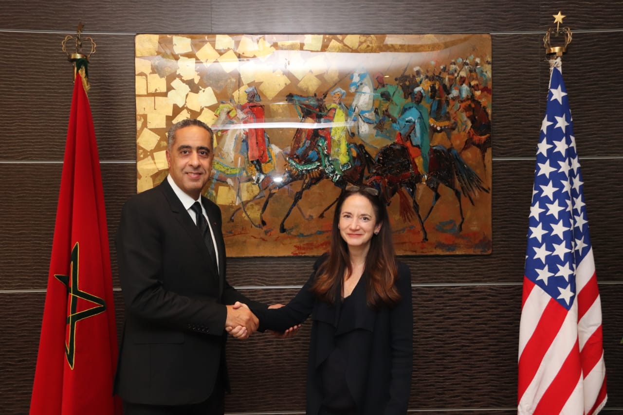 السيد حموشي يستقبل مديرة أجهزة الاستخبارات الوطنية بالولايات المتحدة الأمريكية 1 IMG 20220919 WA0490