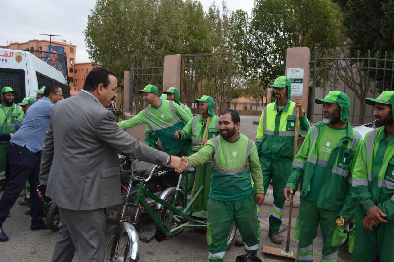 مقاطعة مراكش المنارة تدشن حملة واسعة للنظافة 3 IMG 20220920 WA0044