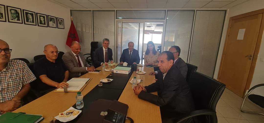 محمد أضرضور مدير الأكاديمية الجهوية للتربية والتكوين لجهة الرباط سلا يستقبل الخبير البلجيكي Etienne DENOEL 5 FB IMG 1666197017823