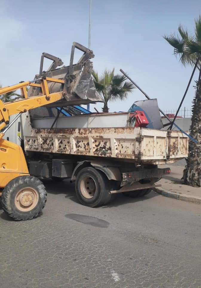 قائد قيادة داربوعزة المركز يشن حملة قوية على احتلال الملك العمومي.. 1 IMG 20221019 WA0144