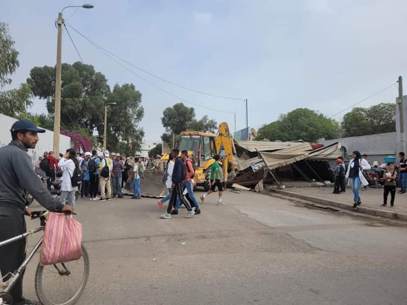 قائد قيادة داربوعزة المركز يشن حملة قوية على احتلال الملك العمومي.. 2 IMG 20221019 WA0145