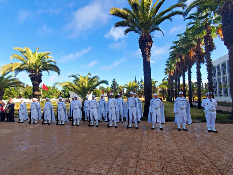 بالصور ... عامل إقليم الخميسات يترأس مراسيم تحية العلم الوطني في ذكرى عيد الاستقلال 5 IMG 20221120 WA0011