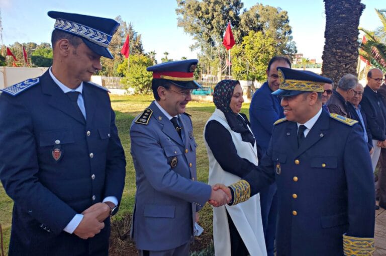 بالصور ... عامل إقليم الخميسات يترأس مراسيم تحية العلم الوطني في ذكرى عيد الاستقلال 1 IMG 20221120 WA0012