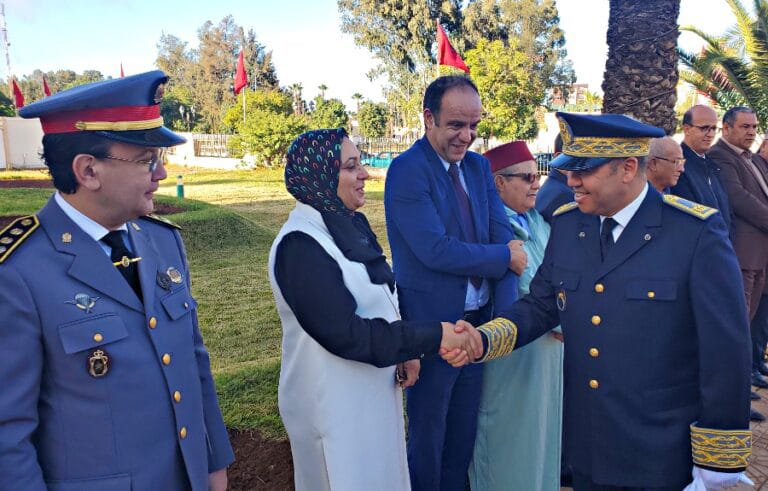 بالصور ... عامل إقليم الخميسات يترأس مراسيم تحية العلم الوطني في ذكرى عيد الاستقلال 9 IMG 20221120 WA0015