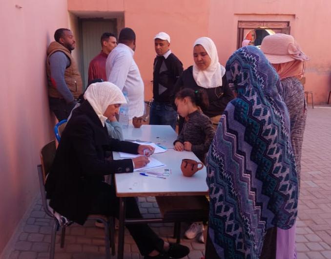 قافلة طبية متعددة الإختصاصات من تنظيم جمعية مولاي الحسن لإنقاذ الضرير بولاية مراكش 3 IMG 20221120 WA0028